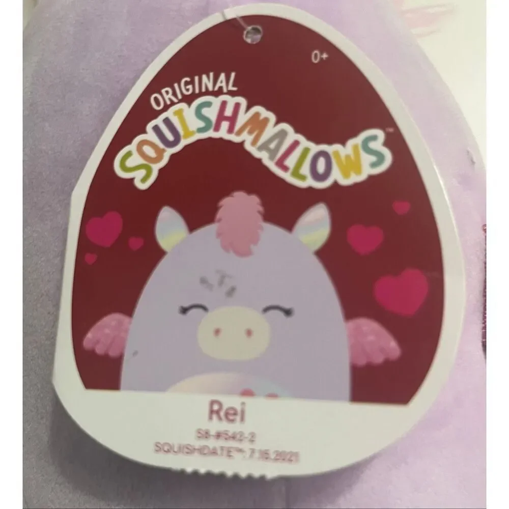 Squishmallows Rei The Pegasus (Valentine)   NWT  8”
